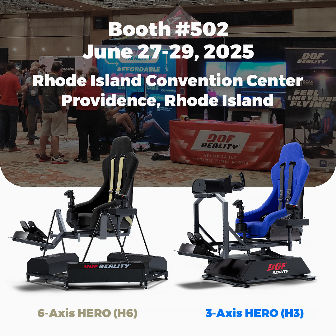 DOF Reality Attending FlightSimExpo 2025