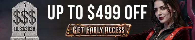 Be the first to save this Halloween - 5% off any motion rig, up to $499 - Get Early Access